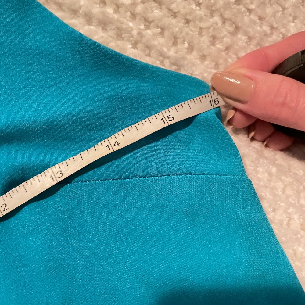 EXPRESS Blue Green Teal Sleeveless Mini Dress NWT - Picture 8 of 8